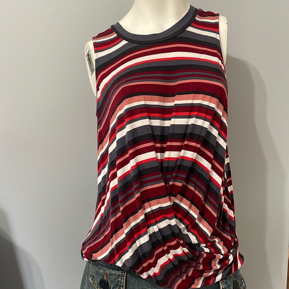 LOFT top with cute tie, worn only once. Size M. Bundle & Save! Or make offers!